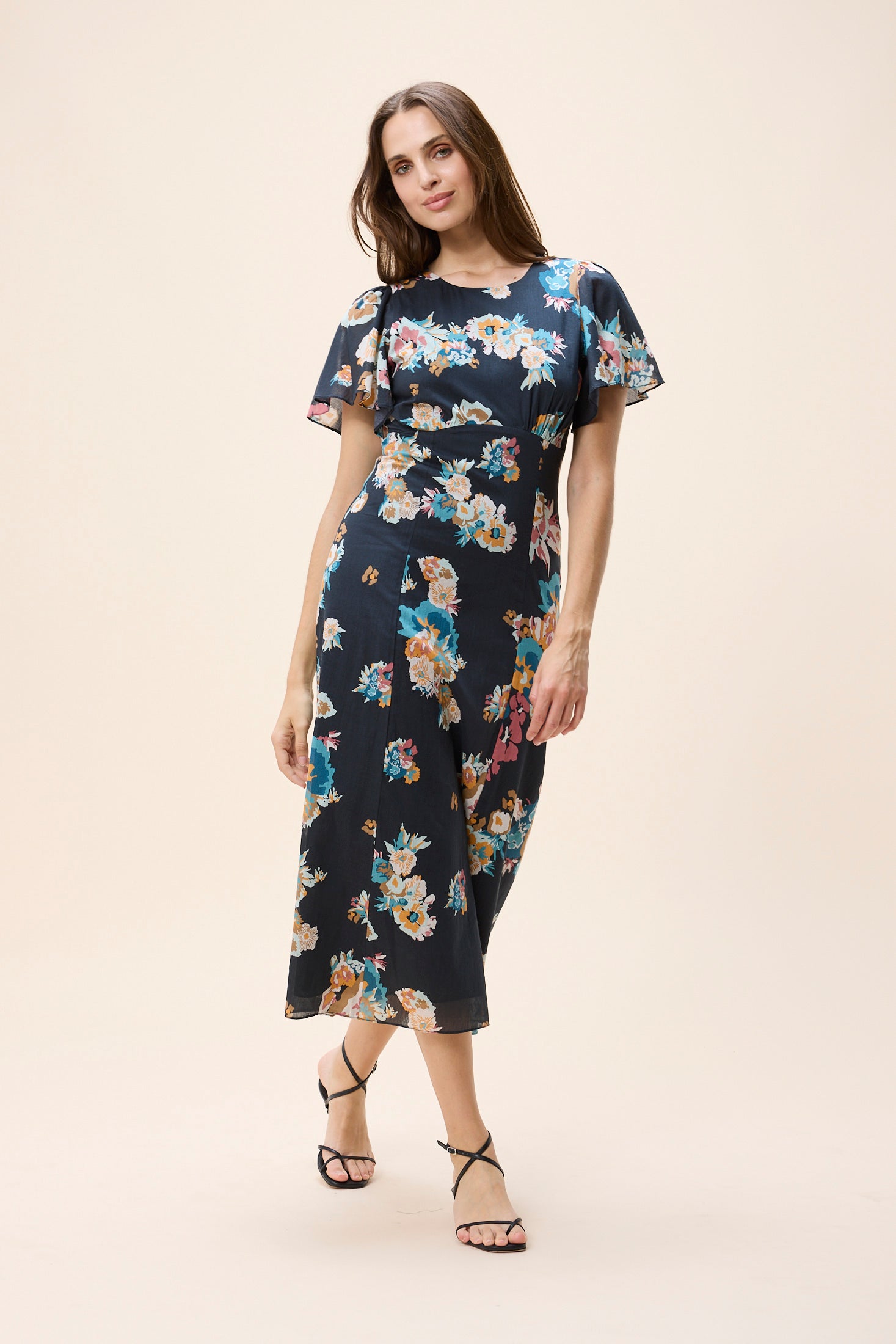 Elan Midi Dress - Vitet Floral Print-Cleobella-Happy on Main