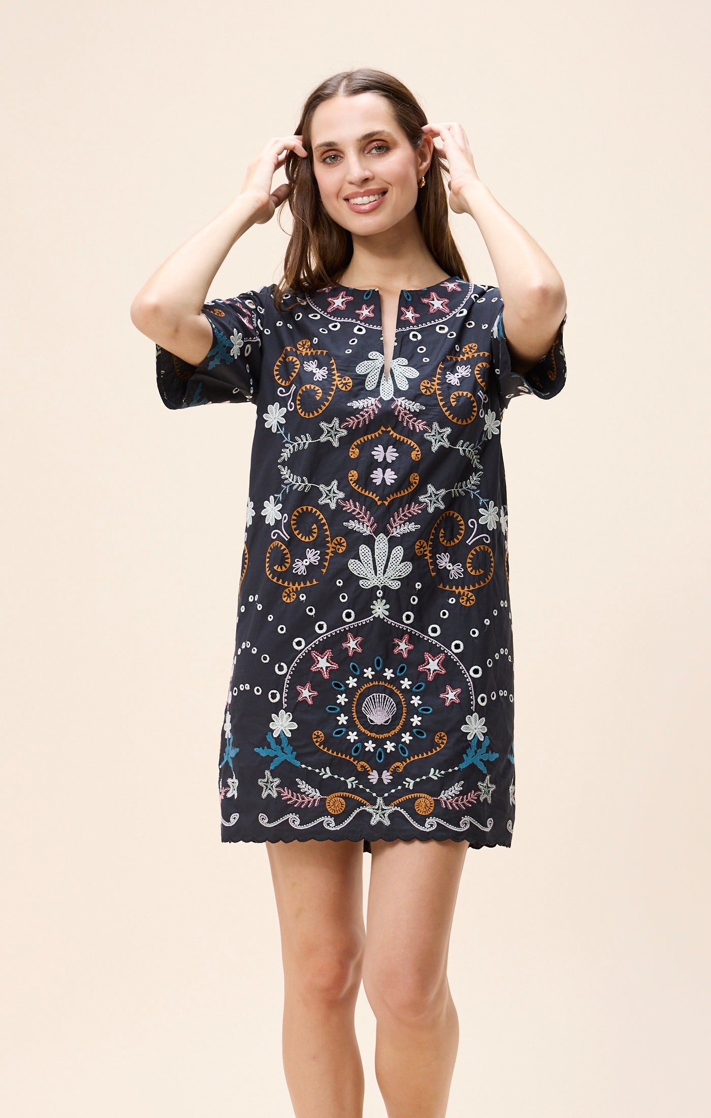Mishe Mini Dress - Black-Cleobella-Happy on Main