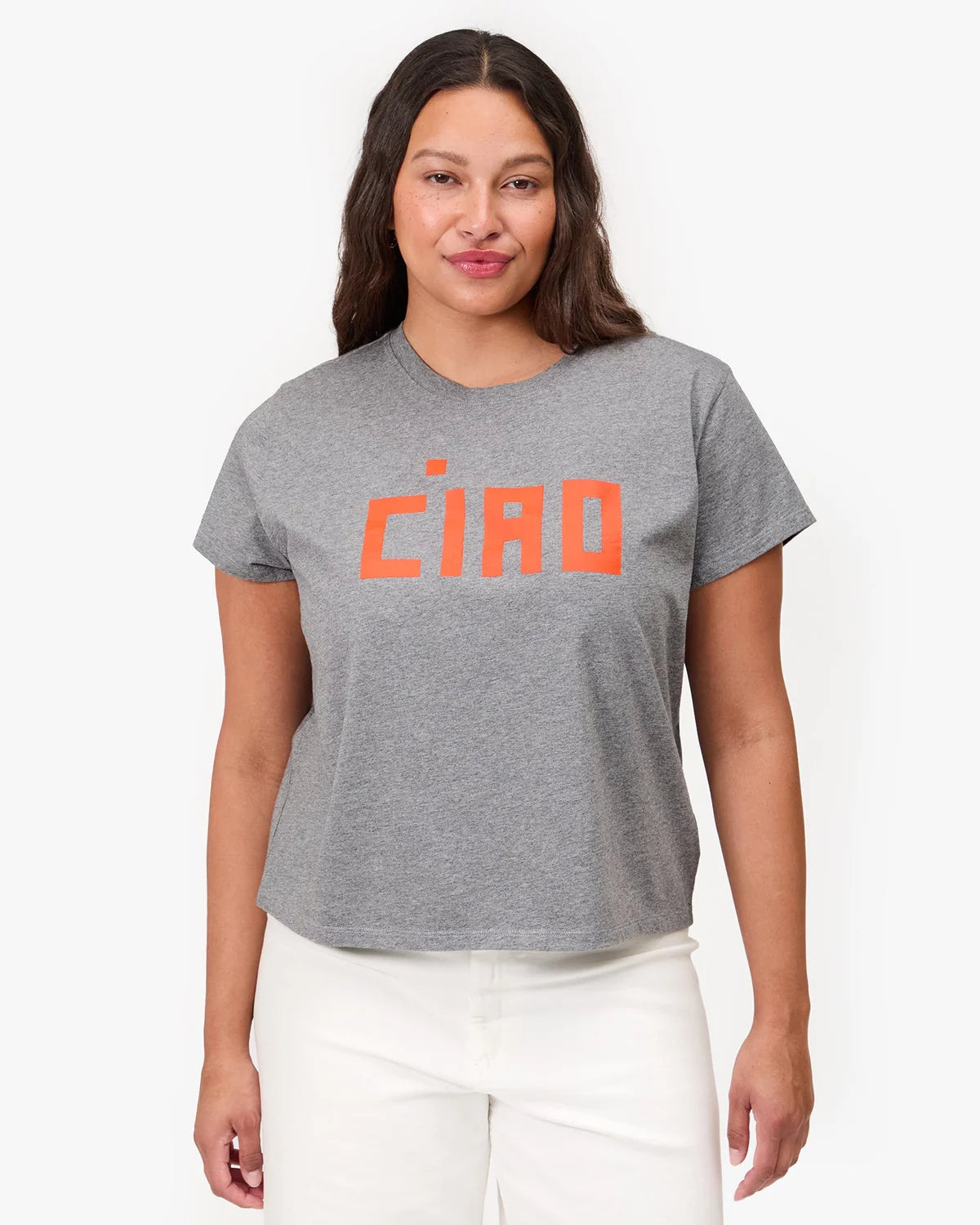 Classic Tee - Grey Melange-Clare V.-Happy on Main