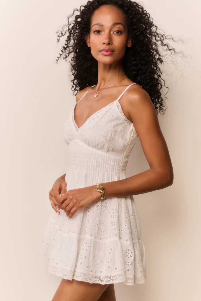 Azar Dress - White-LoveShackFancy-Happy on Main