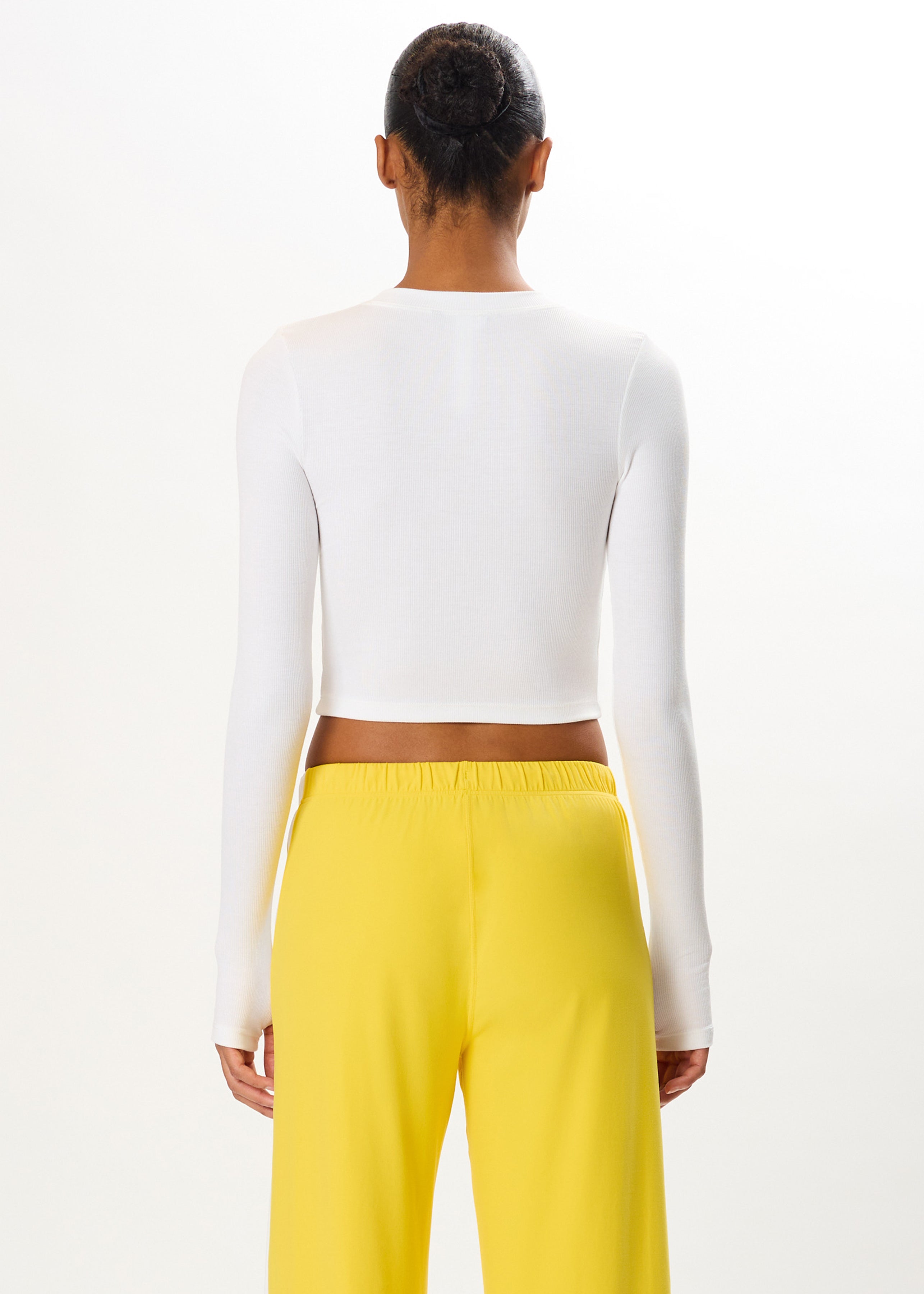 Louise Rib Long Sleeve Crop - White-Splits59-Happy on Main