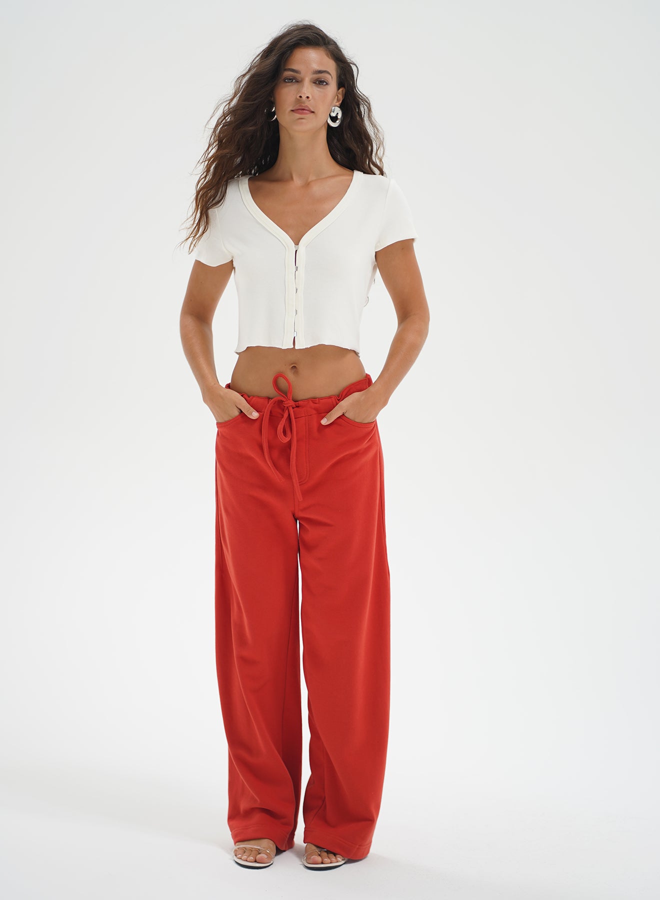 Ami Hook & Eye Tee - Soft Ivory-LNA-Happy on Main