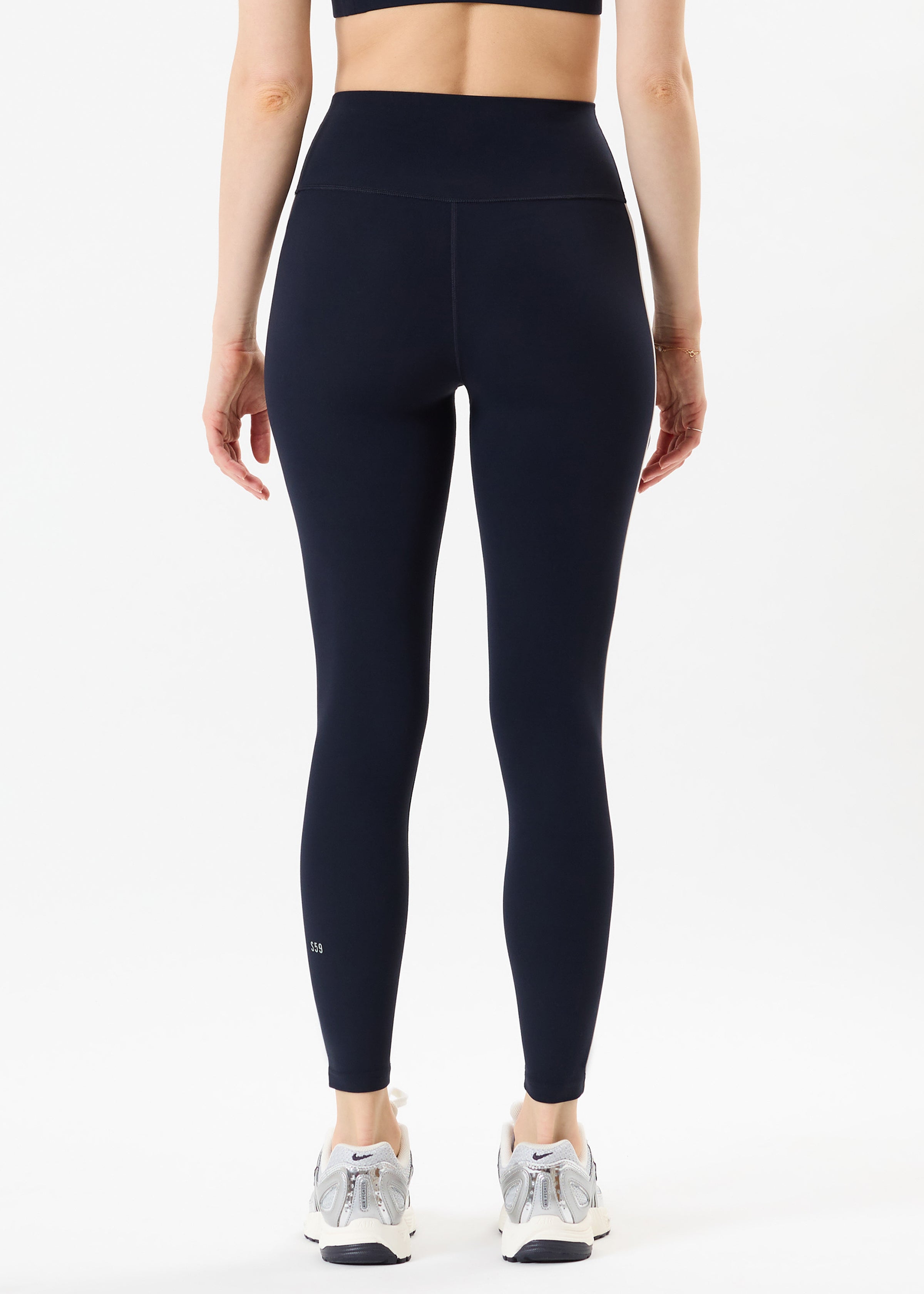 Amber Airweight High Waist 7/8 - Indigo/White-Splits59-Happy on Main