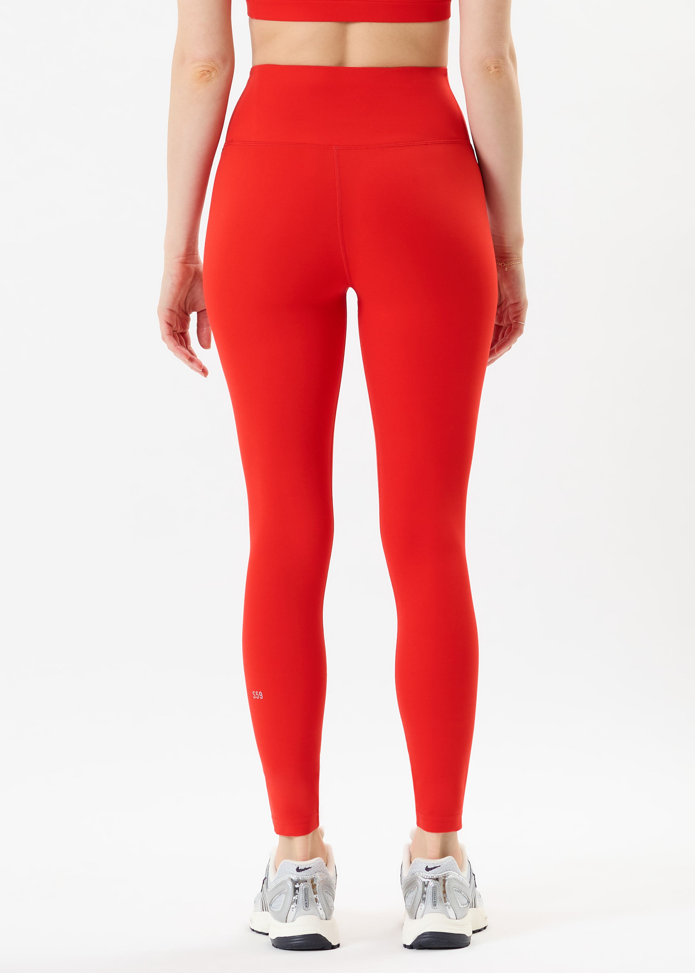 Sprint High Waist Rigor 7/8 - Lotus Red-Splits59-Happy on Main