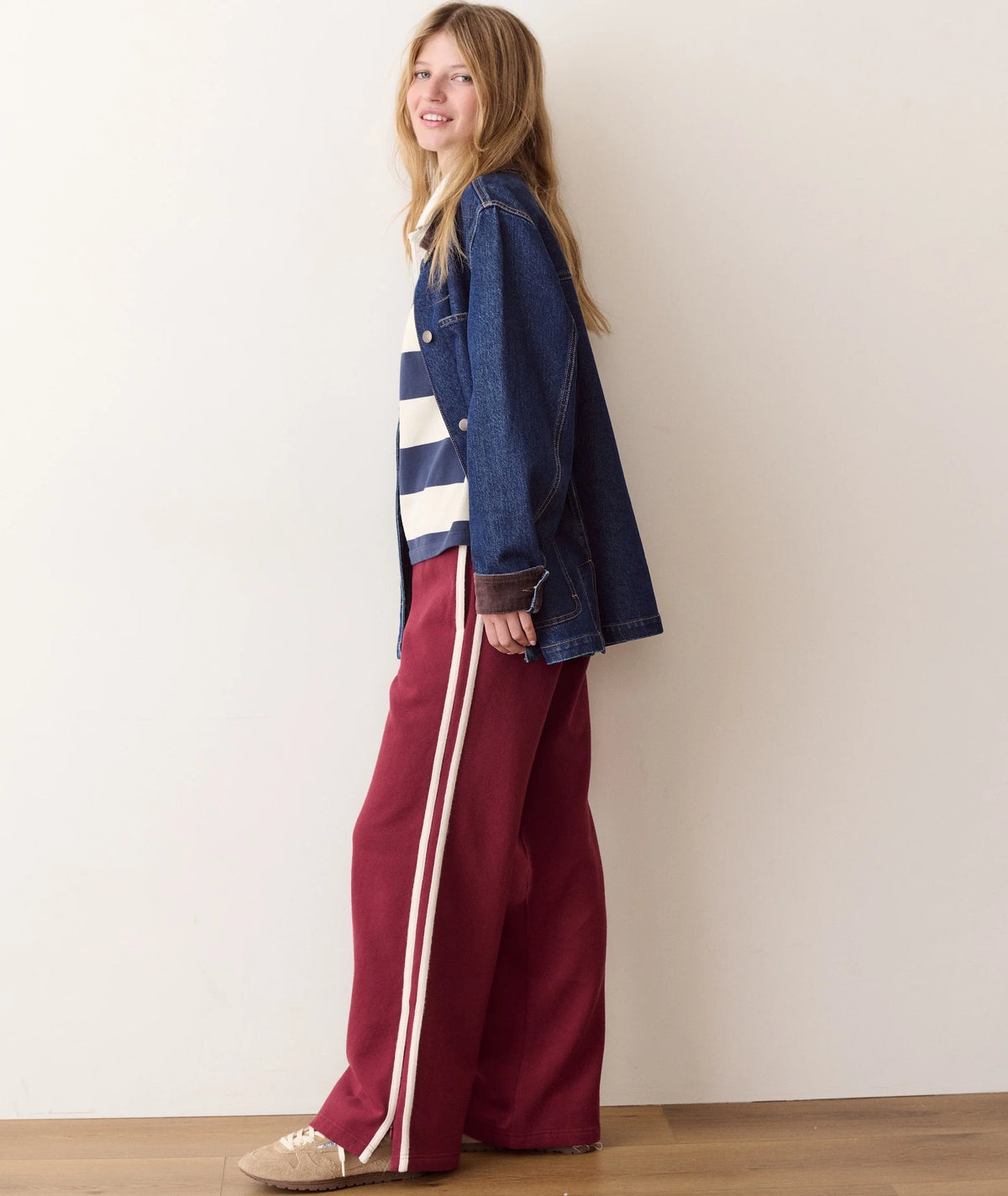 Cloud 9 Fleece Track Pant - Cabernet
