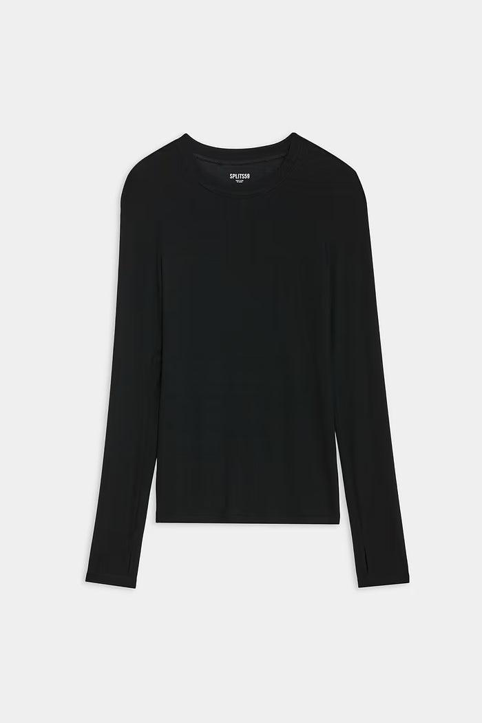 Louise Rib Long Sleeve - Black-Splits59-Happy on Main