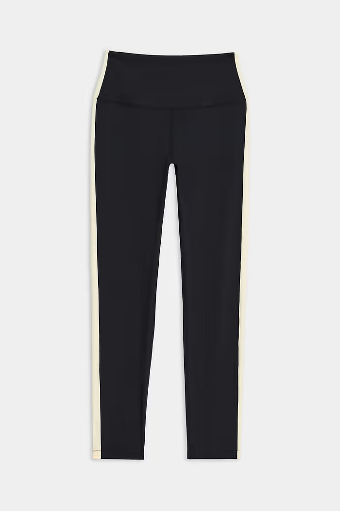 Clare High Waist Rigor 7/8 - Black/White-Splits59-Happy on Main