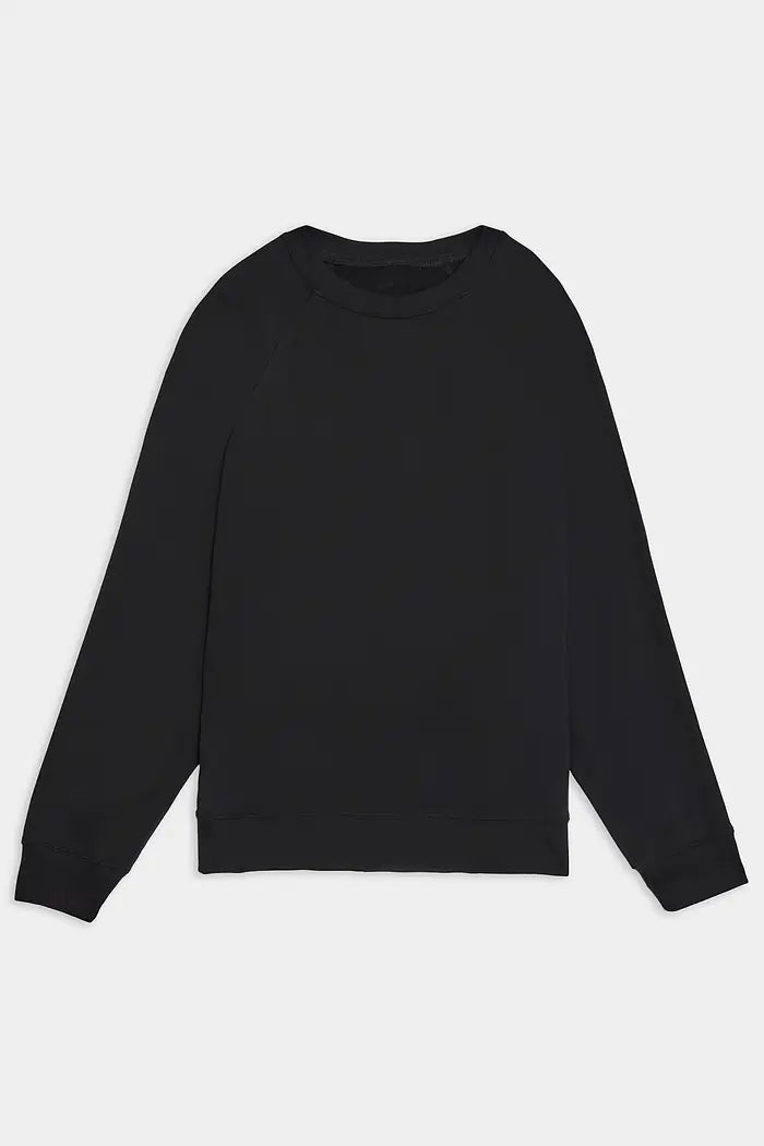 Andie Oversized Fleece Sweatshirt - Black-Splits59-Happy on Main