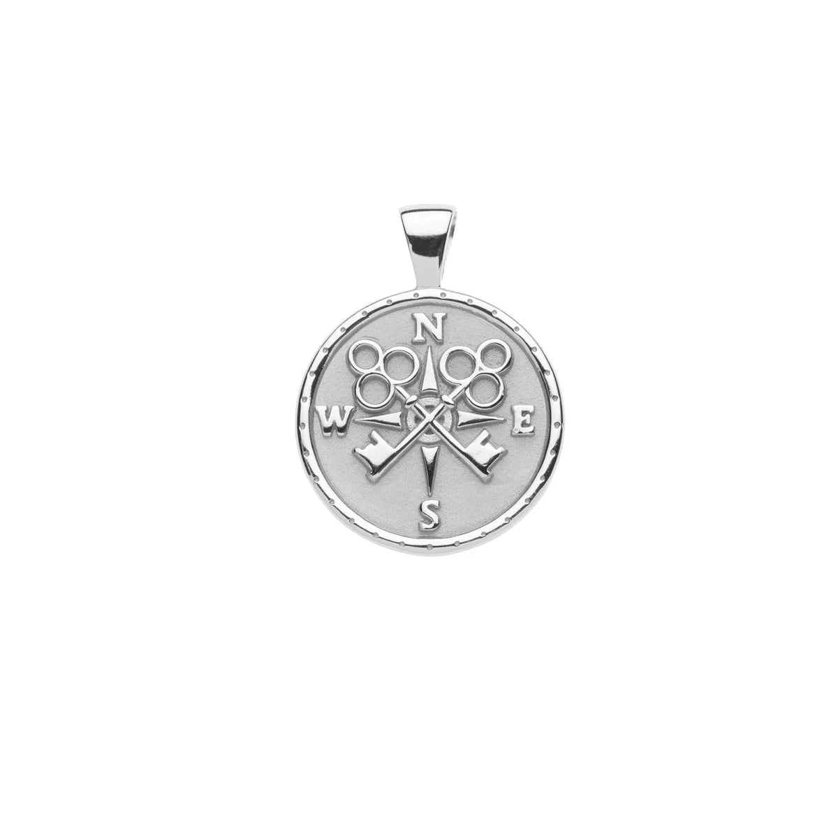 FOREVER JW Small Pendant Coin - 16-18" Classic Rolo Chain-Jane Win-Happy on Main