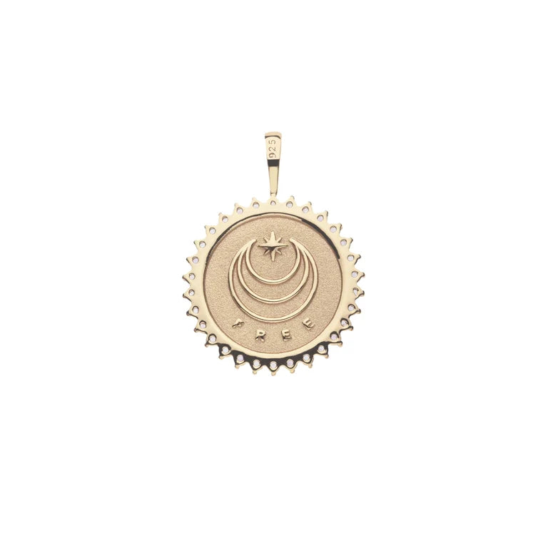 FREE Petite Embellished Coin - 16-18" Classic Rolo Chain-Jane Win-Happy on Main