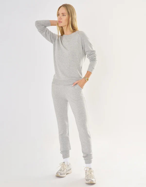 Nashville Sweatshirt - Heather Grey-Maison Wheat-Happy on Main