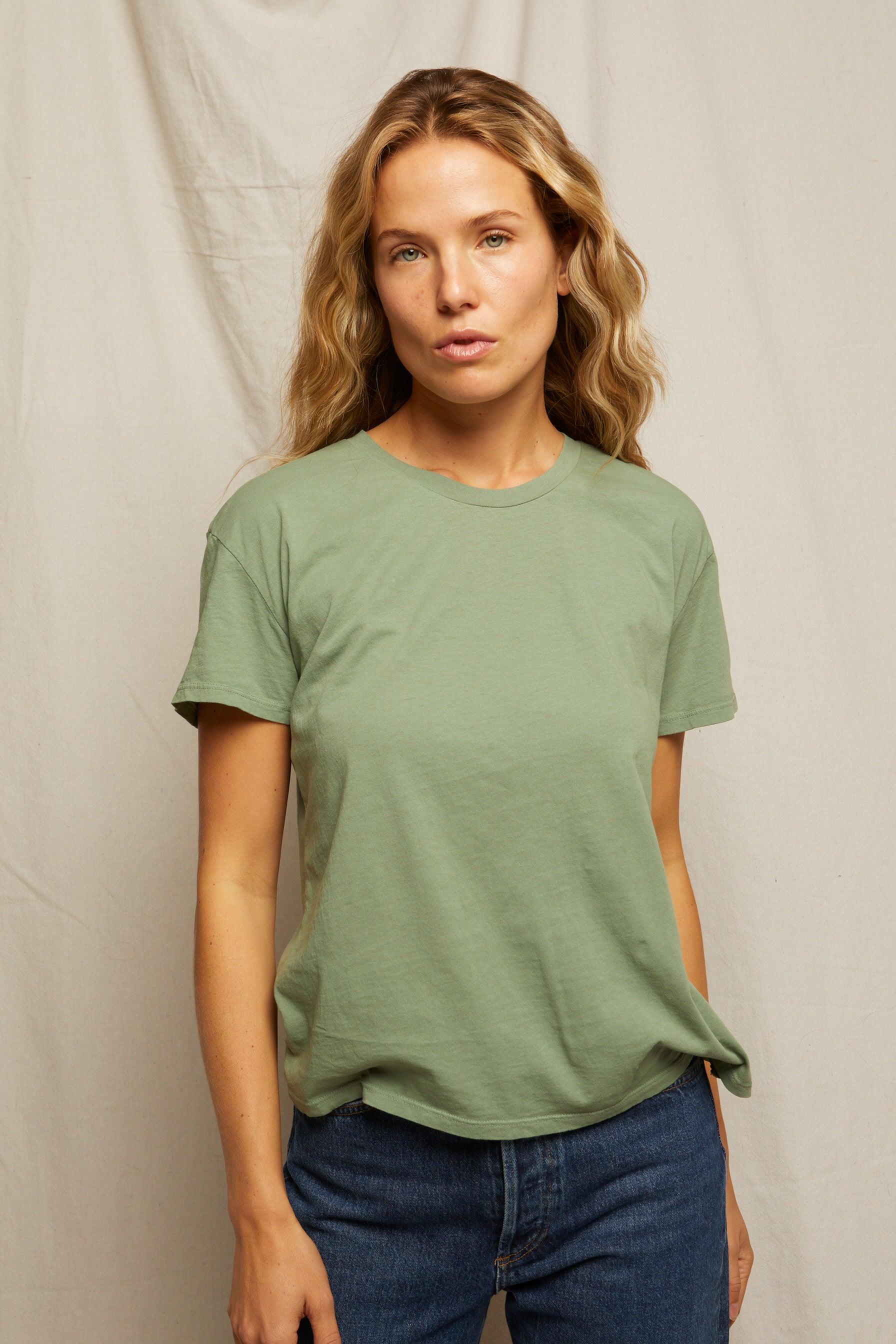 Harley Cotton Short Sleeve Boxy Crew Tee-Basic Tanks + Tees-Happy on Main