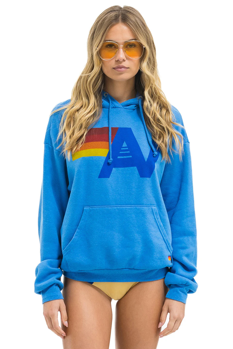 Logo Pullover Hoodie Relaxed-Athleisure-Happy on Main