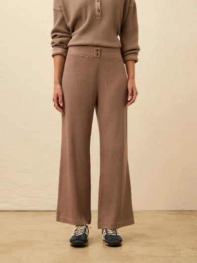 Apres Waffle Pant - Wood Smoke-Faherty-Happy on Main