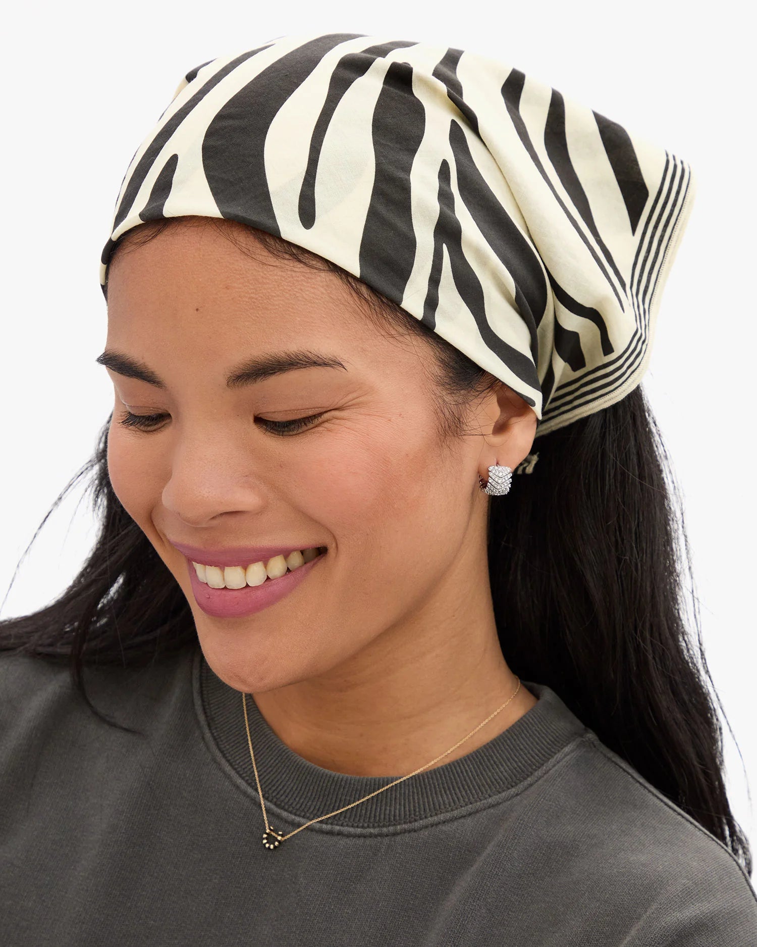 Herringbone Huggies - Clear