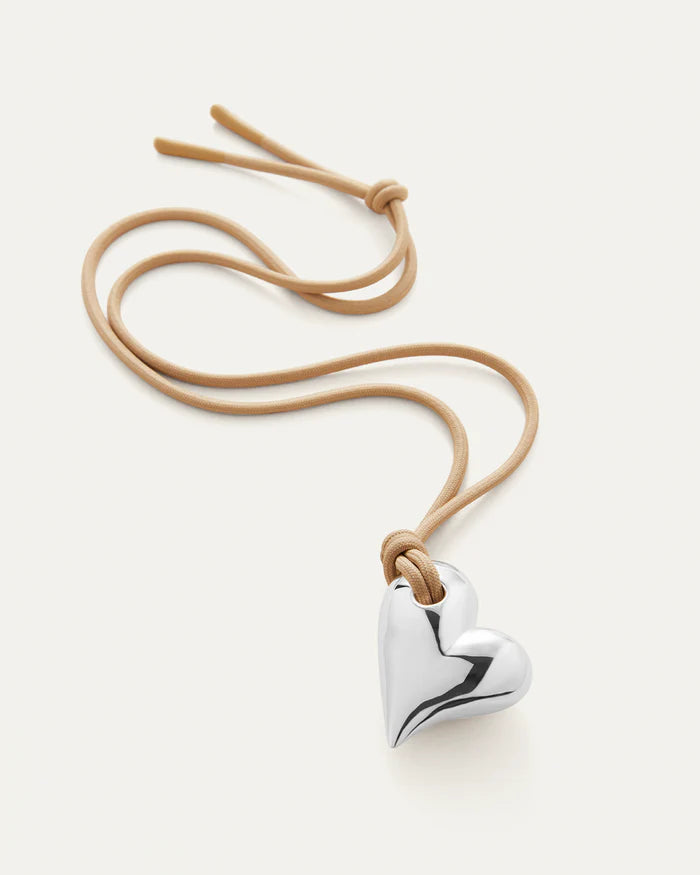 Art Heart On A String Necklace-Jenny Bird-Happy on Main