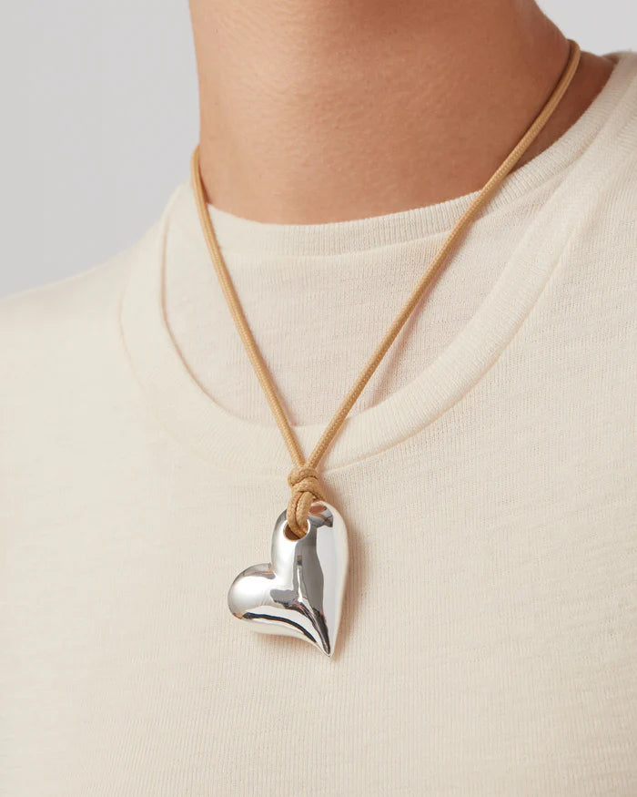 Art Heart On A String Necklace-Jenny Bird-Happy on Main