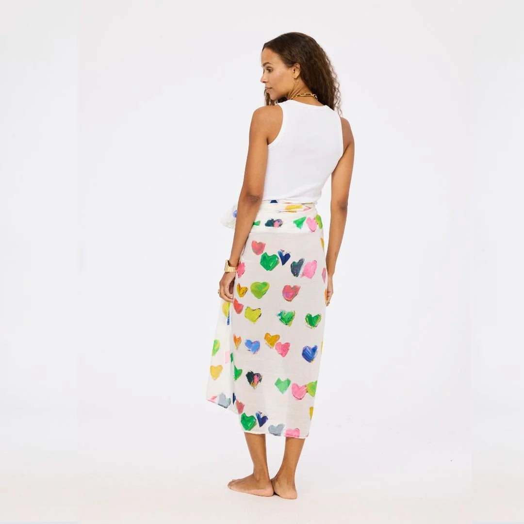 Tiny Drops of Love Sarong - Multi-Kerri Rosenthal-Happy on Main
