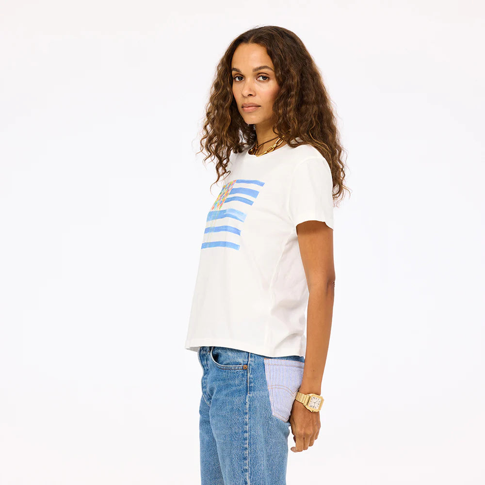 Suke U.S. of Love Tee - White-Kerri Rosenthal-Happy on Main