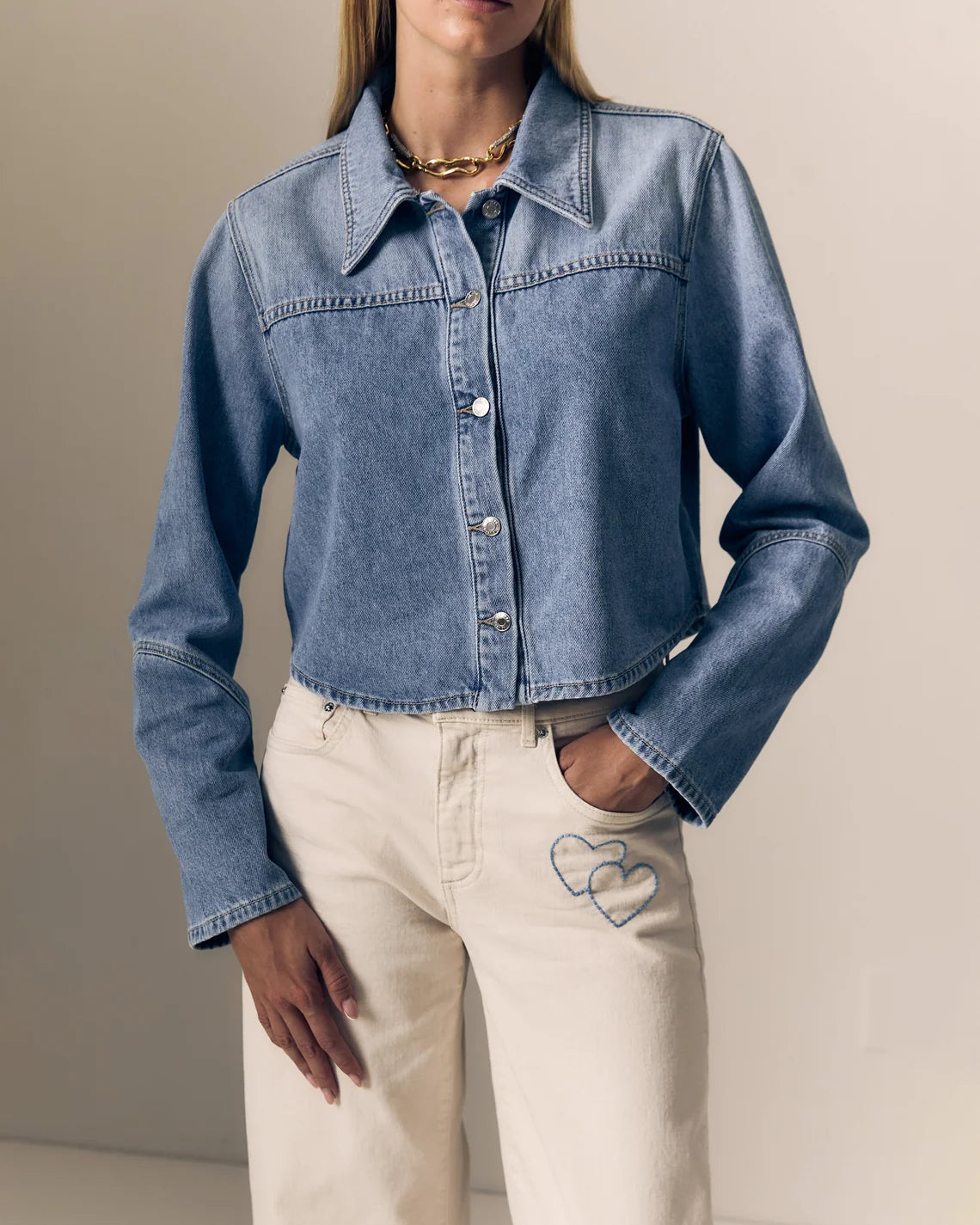 Swing Shirt - Love Letter-LE JEAN-Happy on Main