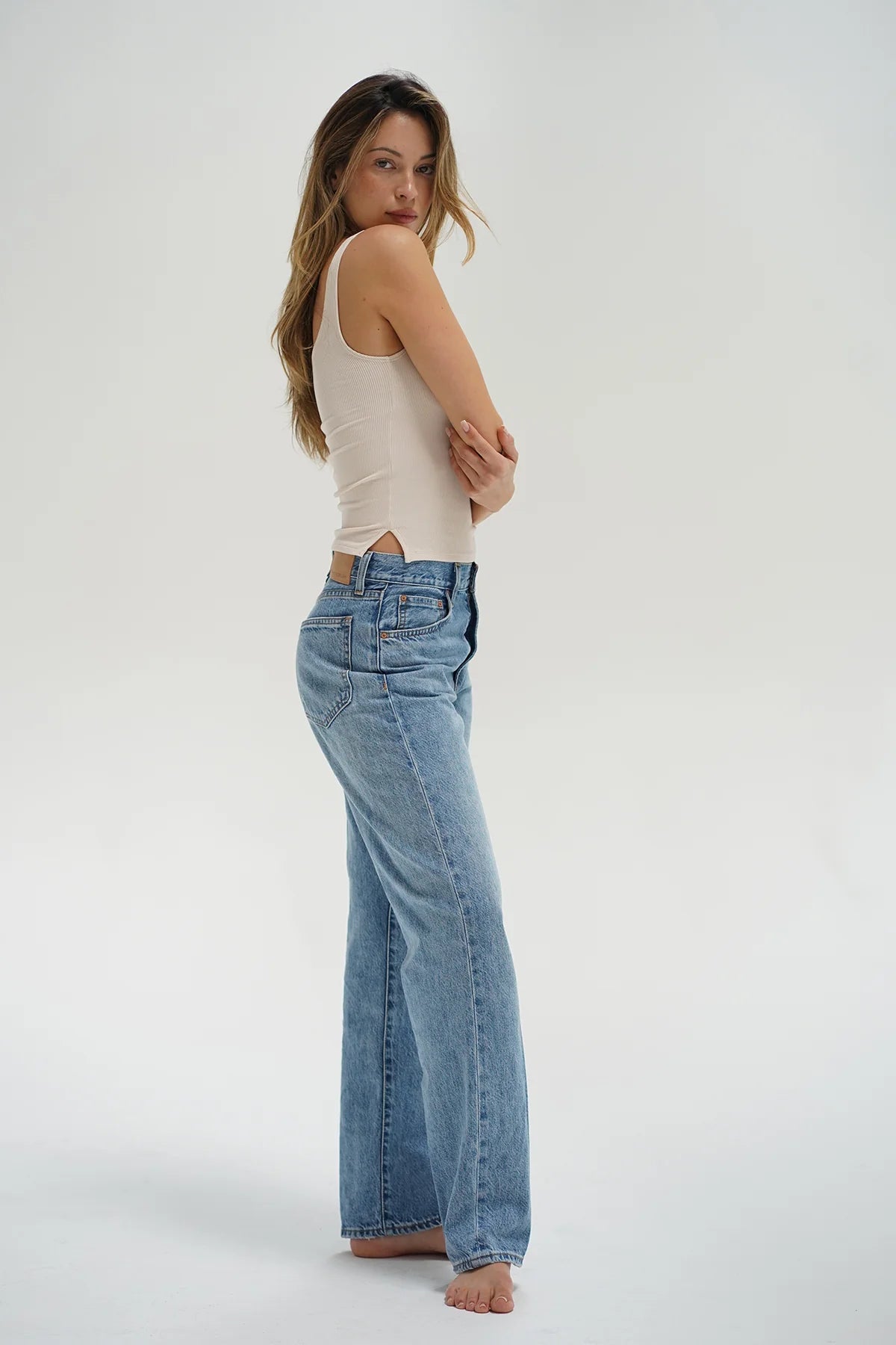 Scoop Ribbed Tank-Basic Tanks + Tees-Happy on Main