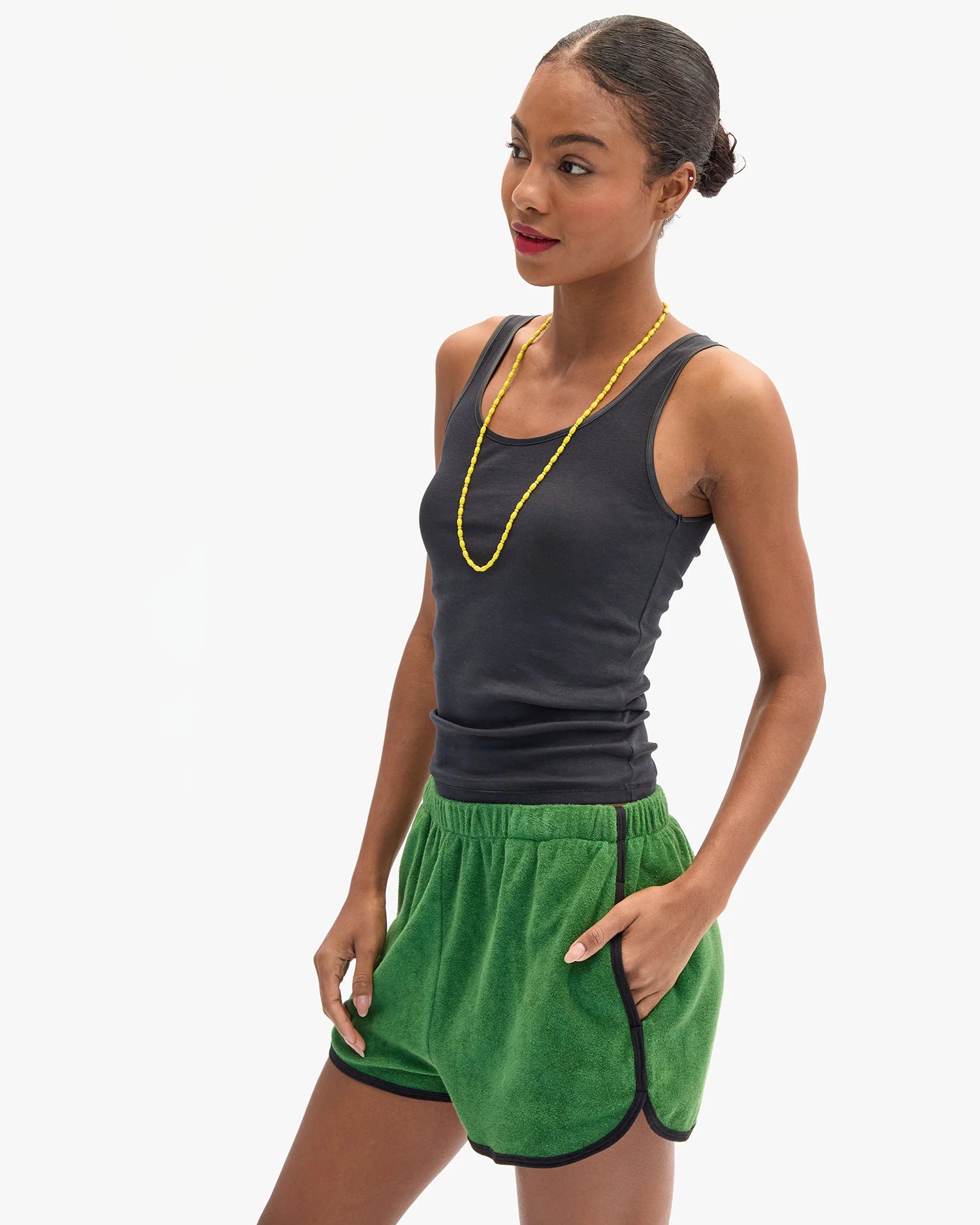 La Plage Shorts - Basil-Clare V.-Happy on Main