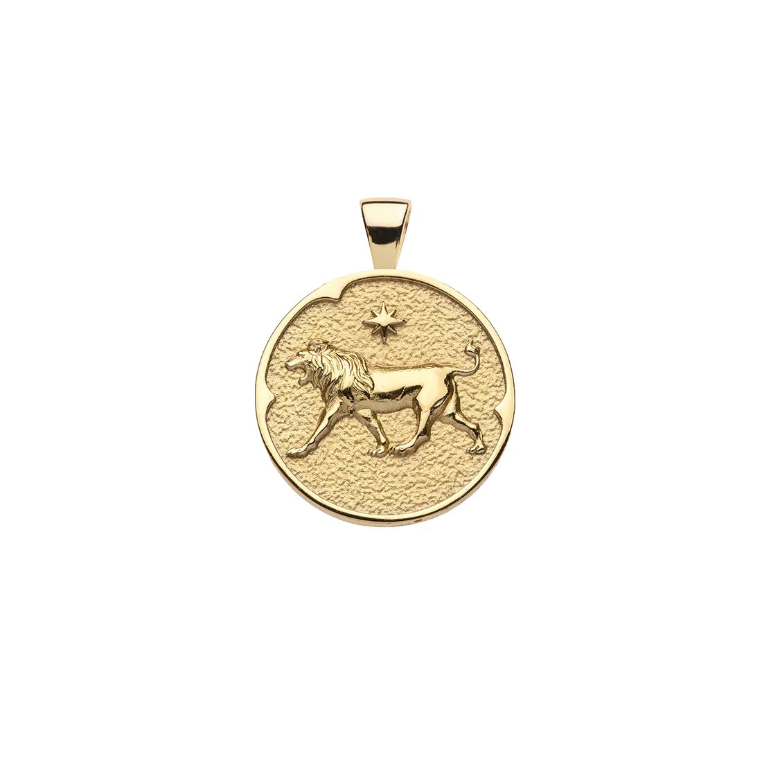 LEO JW Small Zodiac Pendant Coin - 16-18" Classic Rolo Chain-Jane Win-Happy on Main