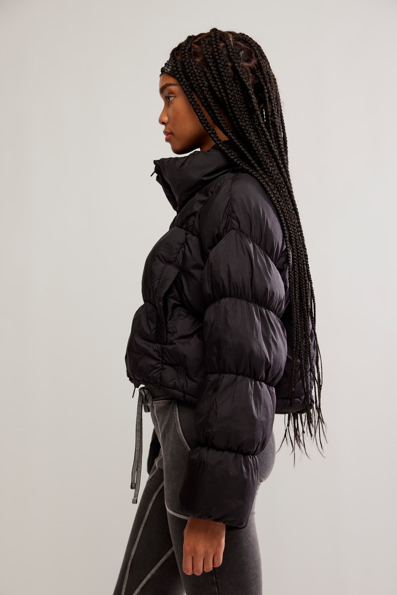 In a Bubble Puffer Jacket