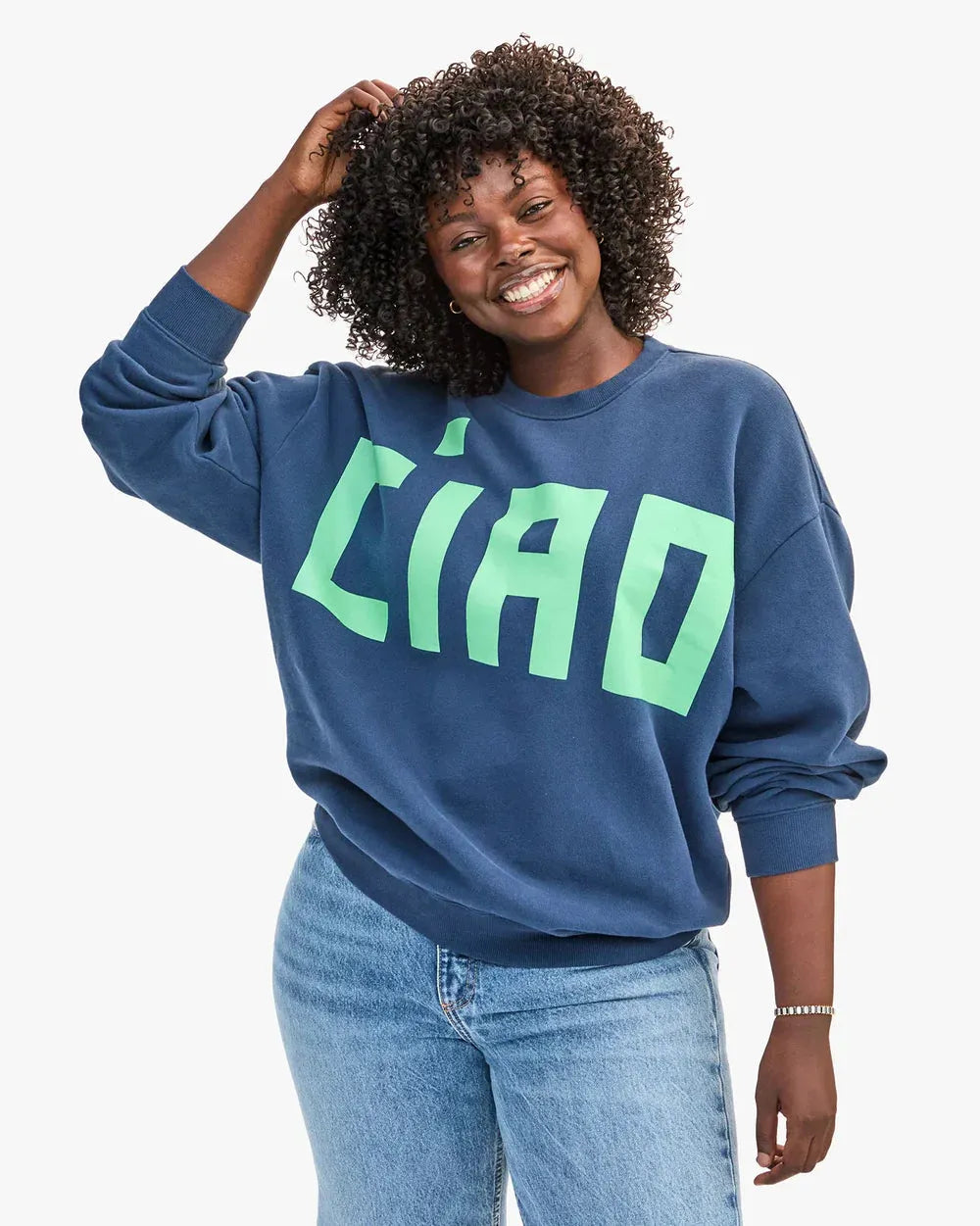 Oversized Sweatshirt-Sweatshirts-Happy on Main