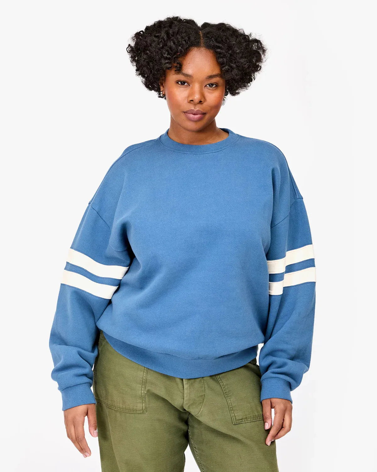 Oversized Varsity Sweatshirt-Sweatshirts-Happy on Main