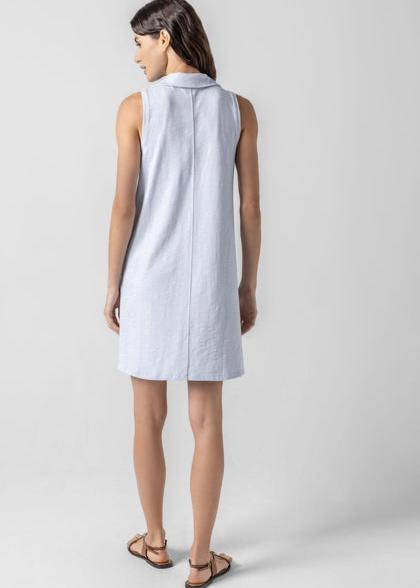 Sleeveless Collared Dress-Casual Dresses-Happy on Main