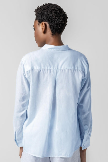 Relaxed Long Sleeve Button Down-Casual Tops-Happy on Main