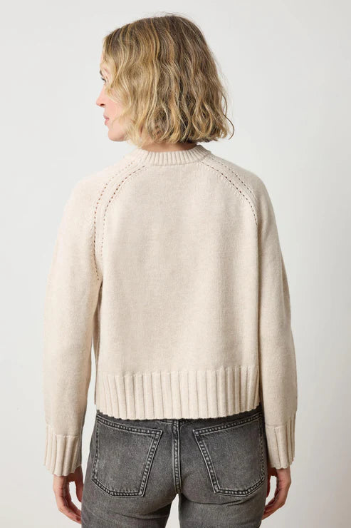 Saddle Sleeve Crewneck Sweater-Lilla P-Happy on Main