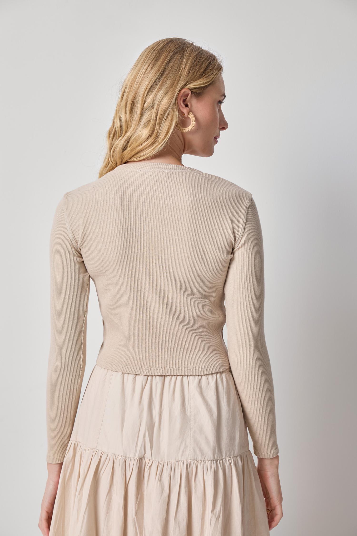 Mixed Media Cardigan - Bamboo-Lilla P-Happy on Main
