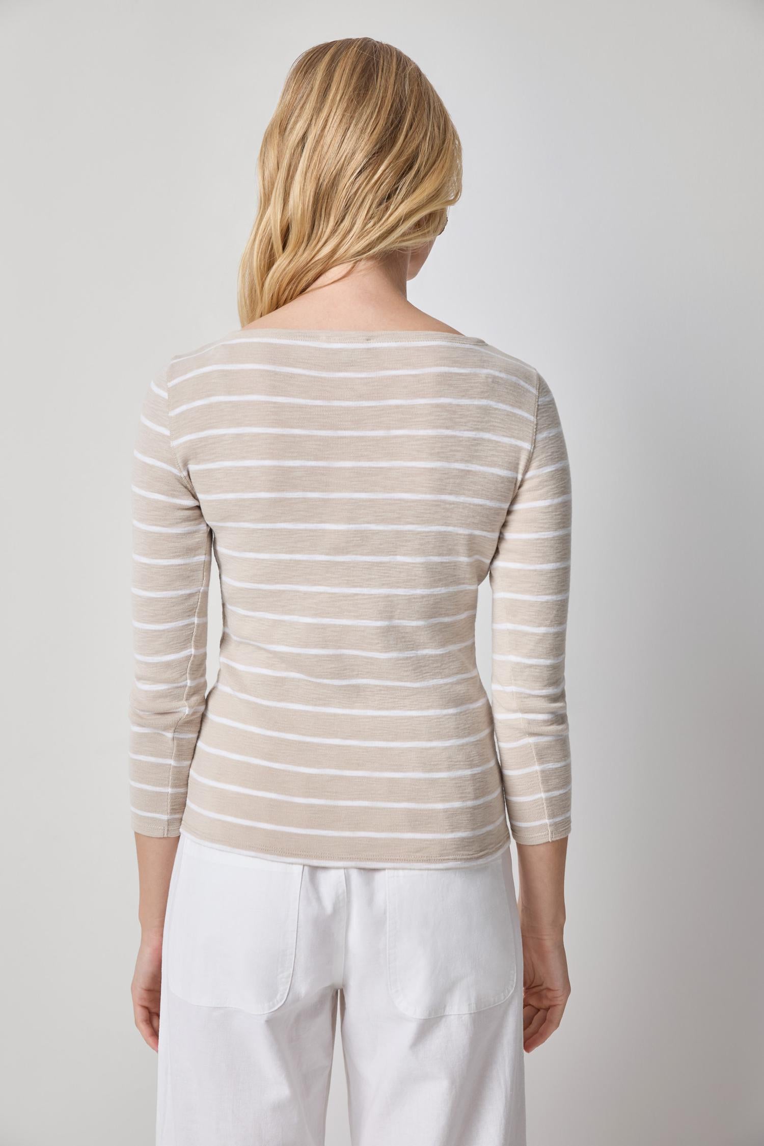 Striped Boatneck - Bamboo Stripe-Lilla P-Happy on Main