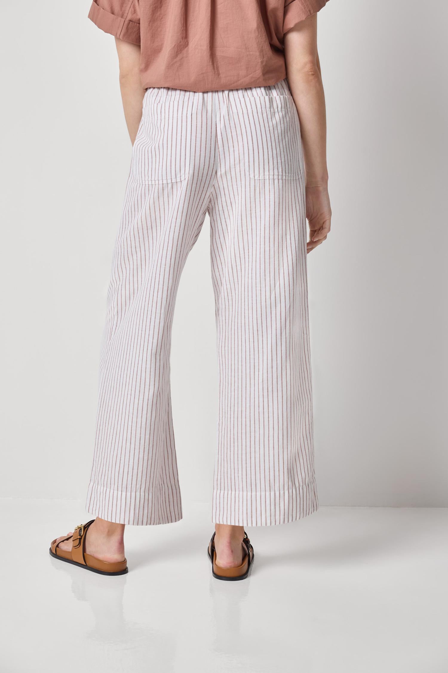 Striped Pant - Bark Stripe-Lilla P-Happy on Main