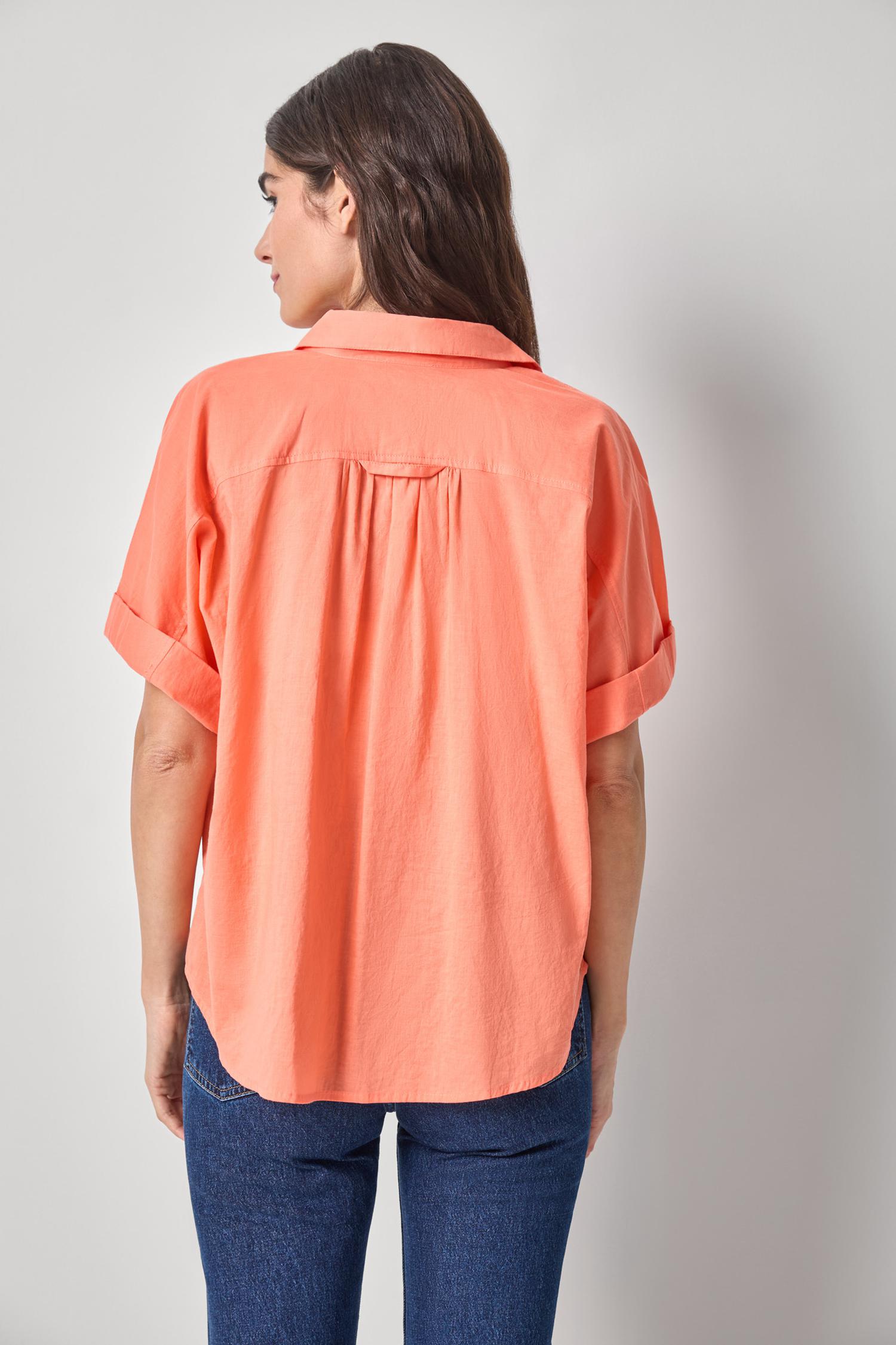 Elbow Sleeve Button Down - Nectar-Lilla P-Happy on Main