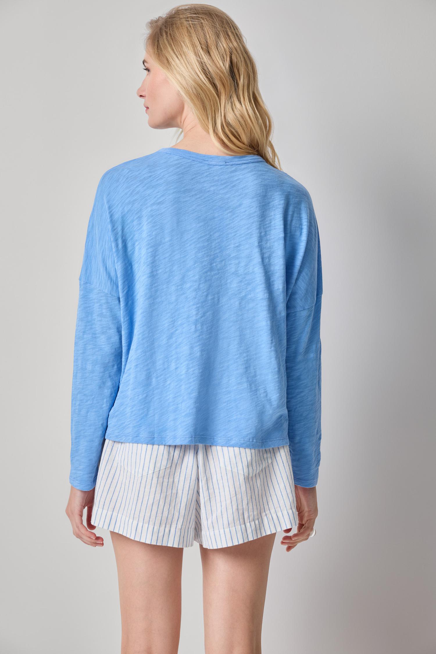 Easy Long Sleeve Beach Tee - Capri-Lilla P-Happy on Main