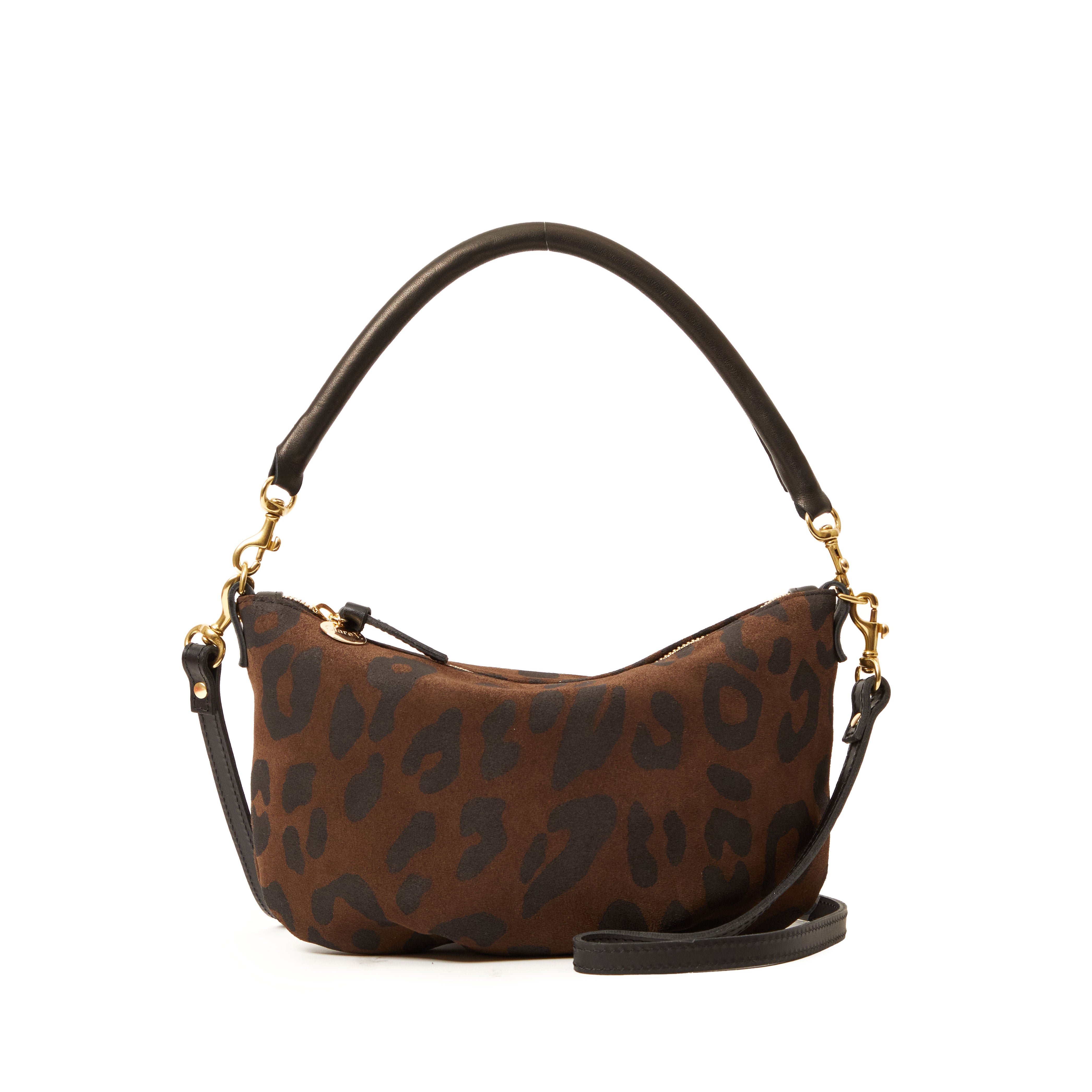 Petit Moyen Messenger - Pablo Cat Suede-Handbags-Happy on Main