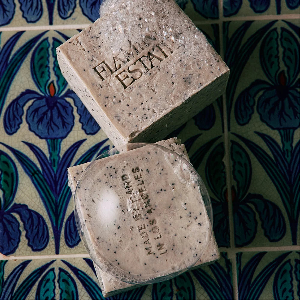 Exfoliating Peppermint Soap Brick-Flamingo Estate-Happy on Main