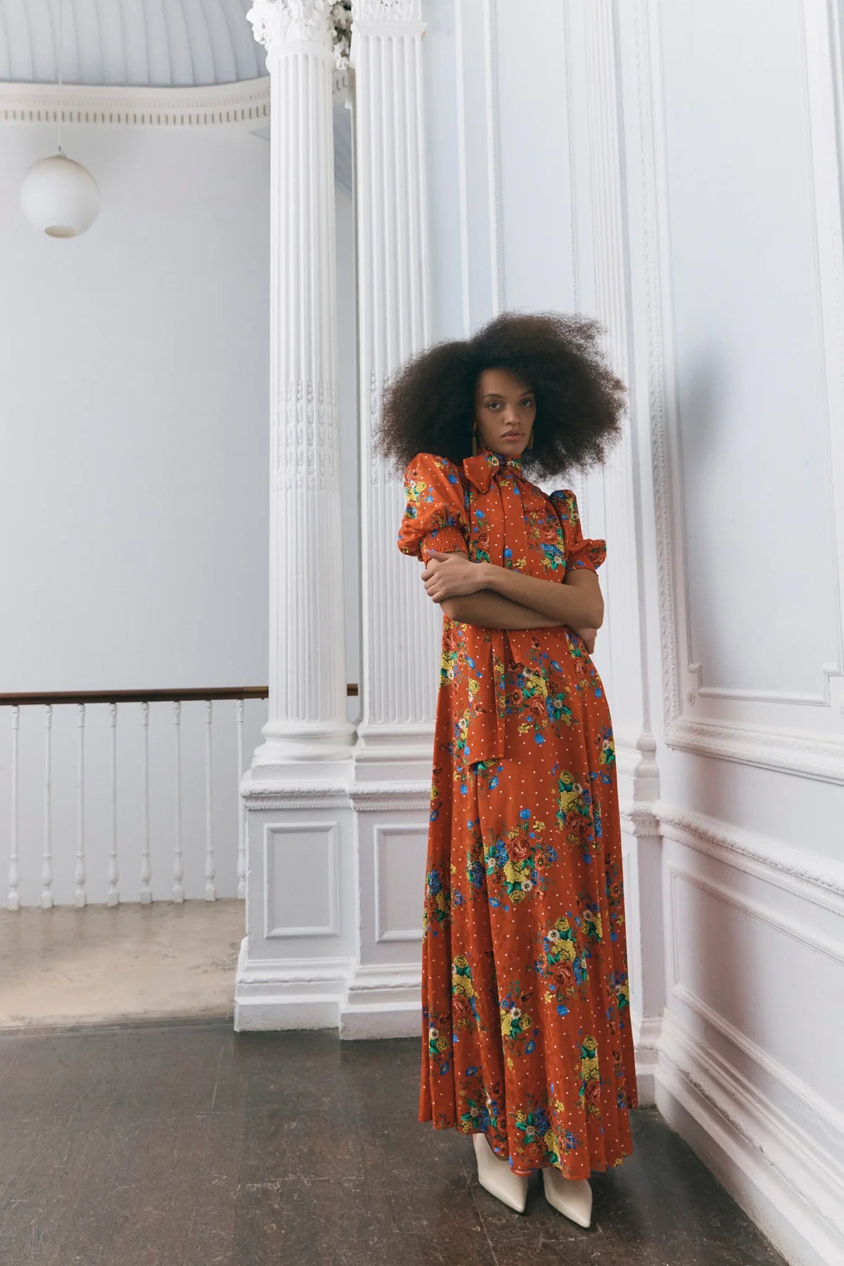 Cyldie - Dutch Floral Polka Red-Queens of Archive-Happy on Main
