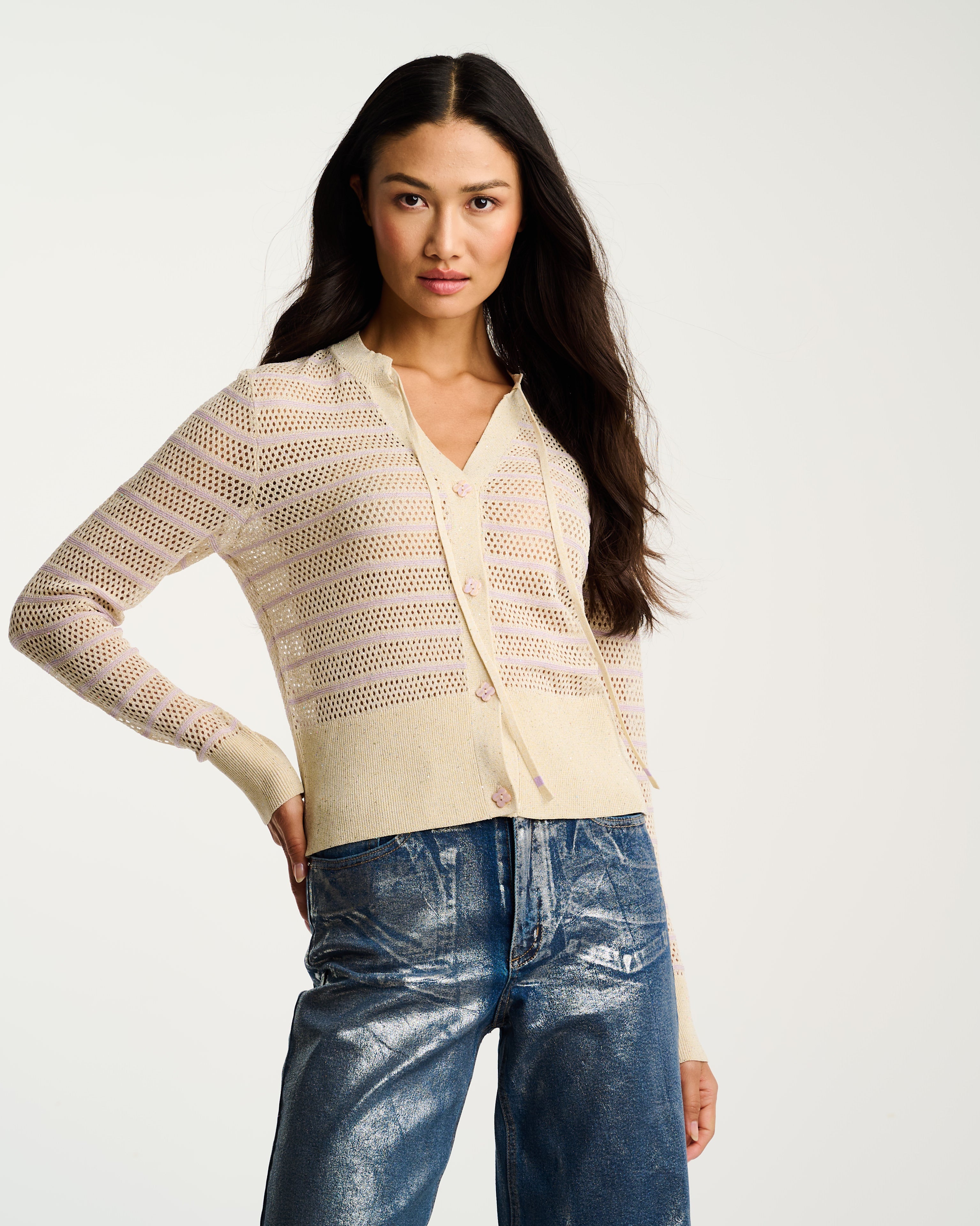 GLIMMER - NATURAL/LILAC-Lisa Todd-Happy on Main