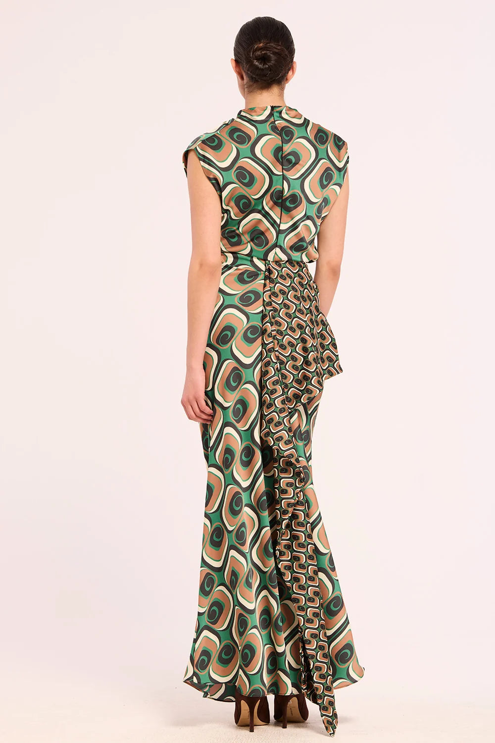 Mana Skirt - Emerald Tile Mix-MISA-Happy on Main