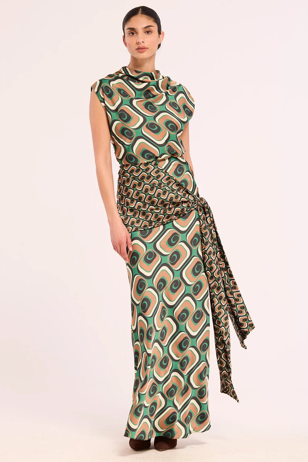 Mana Skirt - Emerald Tile Mix-MISA-Happy on Main