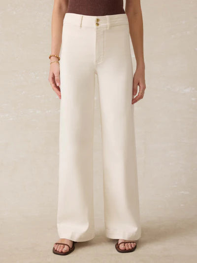 Stretch Terry Harbor Pant - Egret-Faherty-Happy on Main