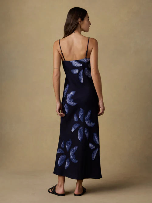 Mia Slip Dress - Midnight Batik Foral-Faherty-Happy on Main