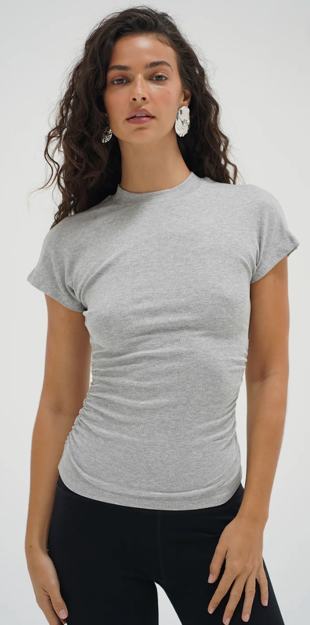 Dani Short Sleeve Top-LNA-Happy on Main