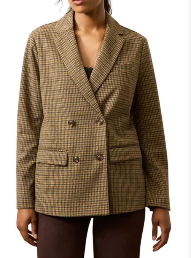 Inlet Knit Double Breasted Blazer-Faherty-Happy on Main