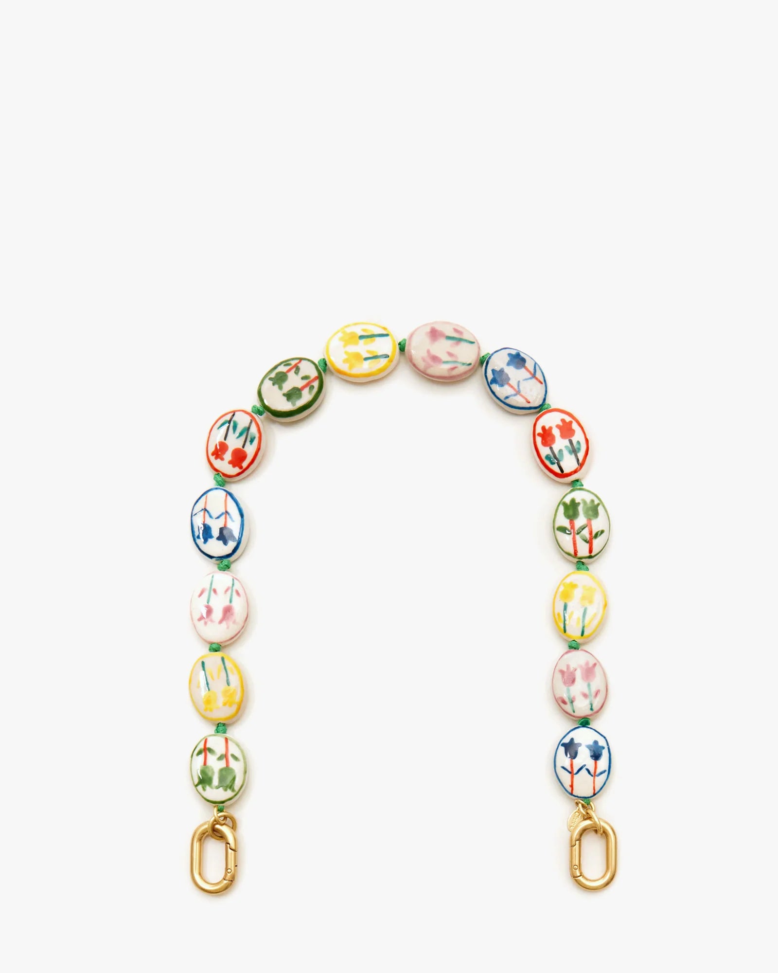 Shortie Strap - Multi Porcelain Flower-Clare V.-Happy on Main