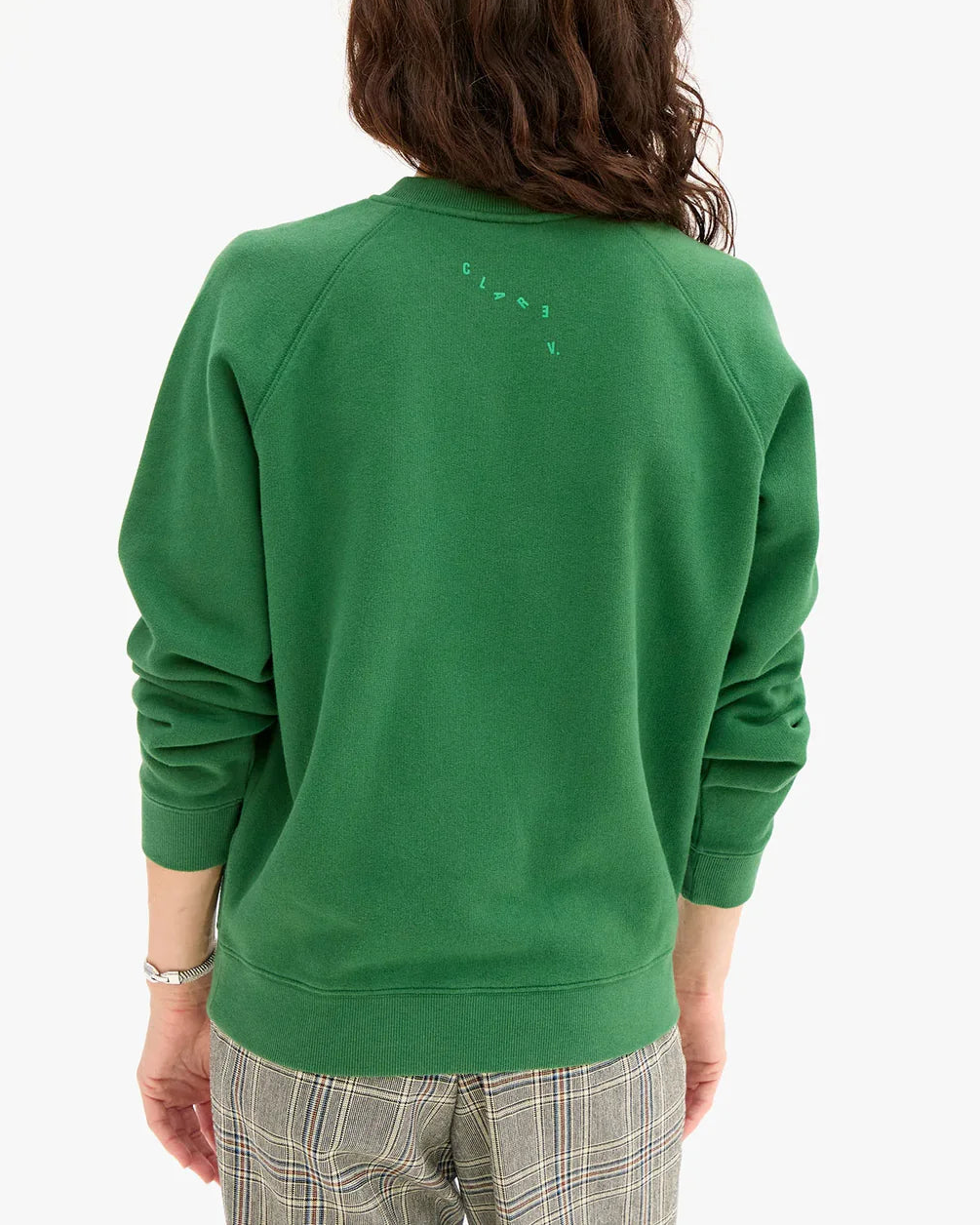 Sweatshirt - Flocked Oui-Clare V.-Happy on Main